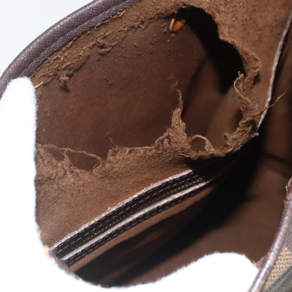 Authentic LOUIS VUITTON Damier Ebene Marais Shoulder Bag N42240 LV - Picture 6 of 16